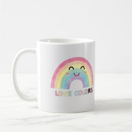 Kärlek Färg rainbow art valentine design Kaffemugg