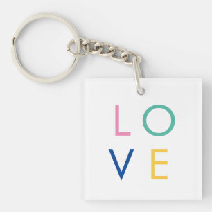 KÄRLEK-färgad valentintypografi