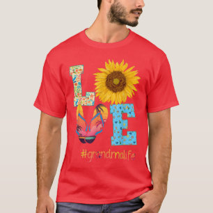 KÄRLEK Farmor Liv Flip Flops Solros Sommar Moth T Shirt