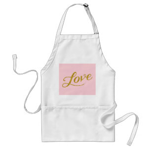 Kärlek Faux Glitter metallisk inspirerande Rosa Förkläde