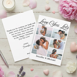 kärlek, fem bilder från valentines day julkort