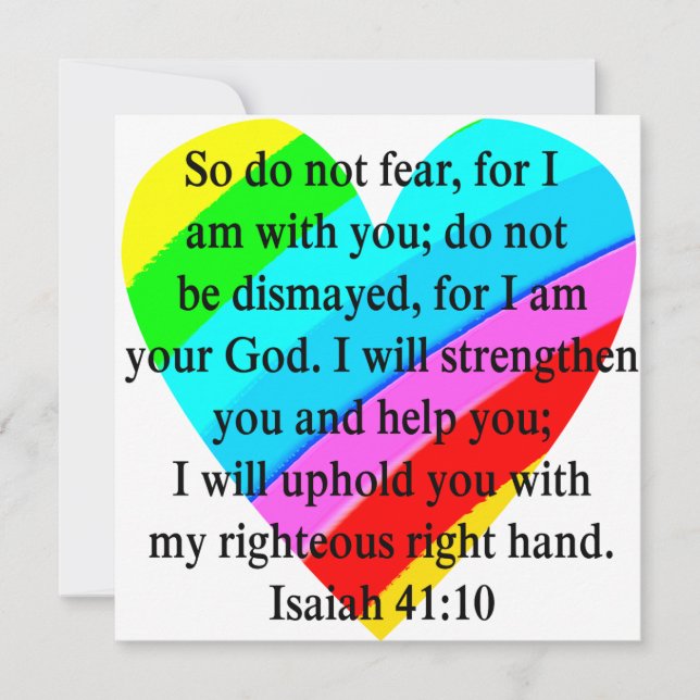 KÄRLEK FILLED ISAIAH 41:10 DESIGN (Framsida)