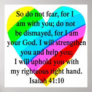KÄRLEK FILLED ISAIAH 41:10 DESIGN POSTER