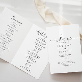 Kärlek Finare-skript, mappat Bröllopsprogram Program