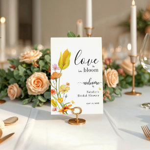 Kärlek finns i Bloom Vår Möhippa Välkomstkort Inbjudningar