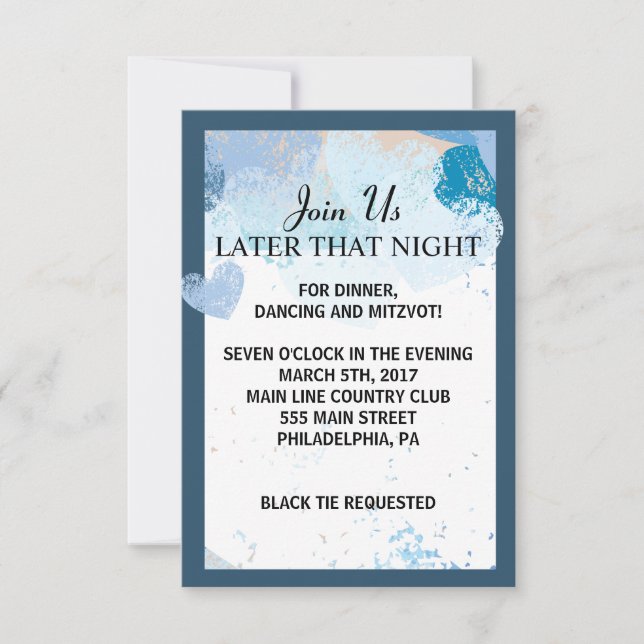 KÄRLEK FINNS I det judiska bröllopskortet i LUFT Inbjudningar (Framsida)