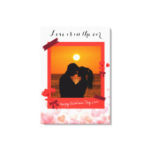 Kärlek finns i foto par och text i Luft-Anpassning