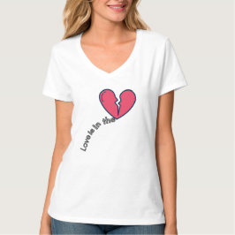 Kärlek finns i hjärtat – meningsfullt och romantis t shirt