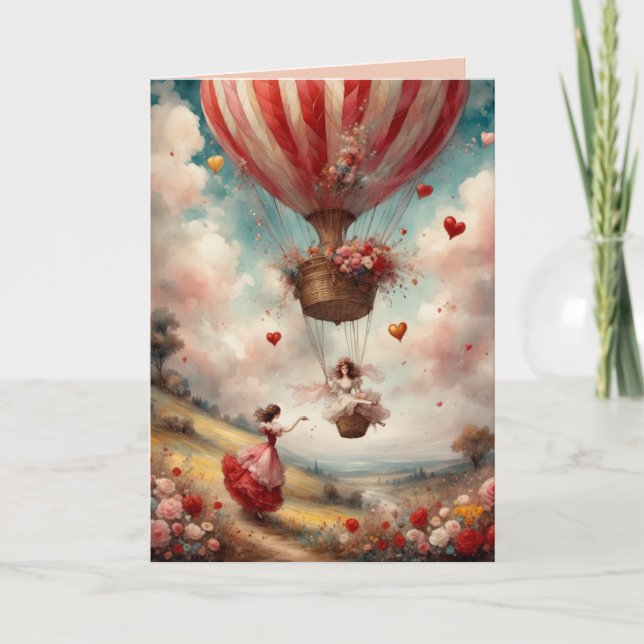 Kärlek finns i Luft Valentine Greeting Card Tack Kort (Framsida)
