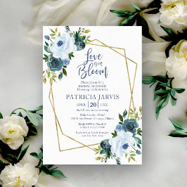 Kärlek finns i Möhippan Blått Blommigt i blodet Inbjudningar