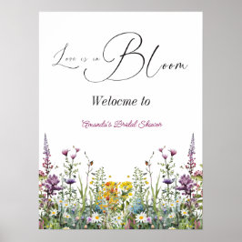 Kärlek finns i Möhippan Blommigt av bloom Wildblom Poster