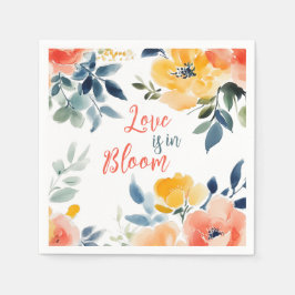 Kärlek finns i Möhippan Blommigt för  av blommans  Pappersservett