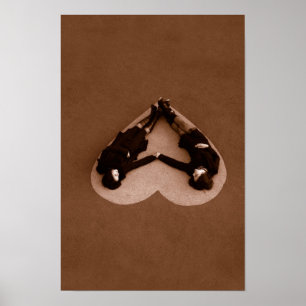 Kärlek finns runt poster