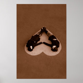 Kärlek finns runt poster