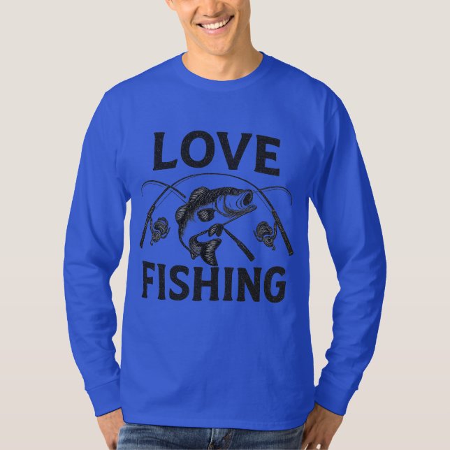 "Kärlek Fishing - A Reel Passion" T Shirt (Framsida)