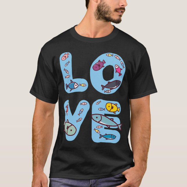 Kärlek Fisk 2.0 T Shirt (Framsida)