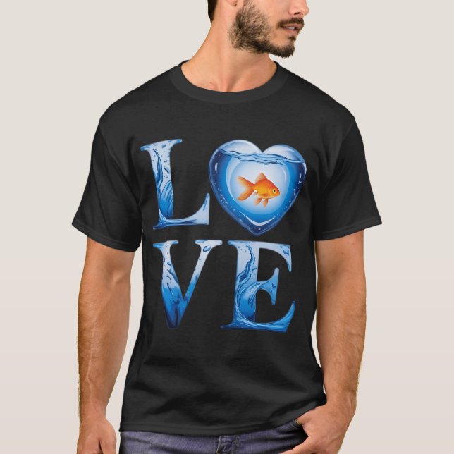 Kärlek Fisk T Shirt (Framsida)