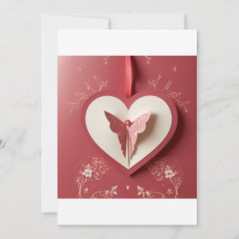 Kärlek-fjäril-inbjudan Inbjudningar