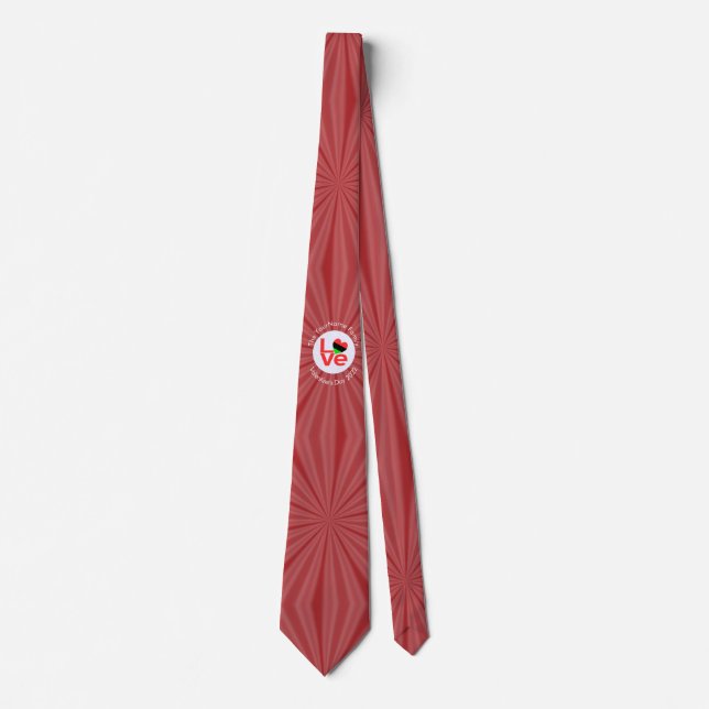 Kärlek Flagga Personalize (amerikansk rödBrev) Slips (Framsida)