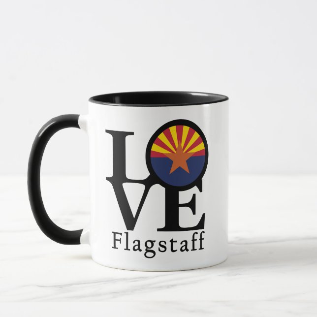 KÄRLEK Flagstaff Aizona 11oz Mugg (Vänster)