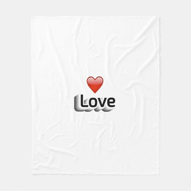 Kärlek Fleecefilt (Framsidan)