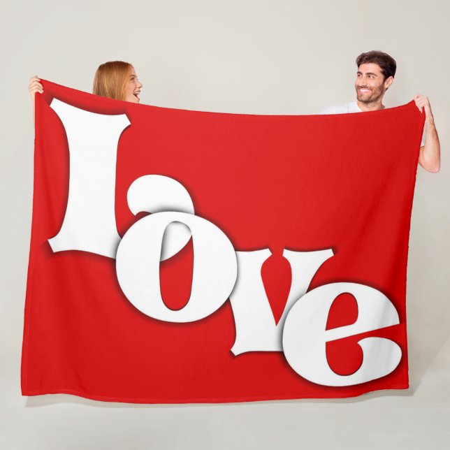 KÄRLEK FLEECEFILT (På plats)