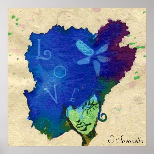 Kärlek flicka poster (Framsidan)