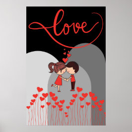 Kärlek , flickvän, Boyvän Poster