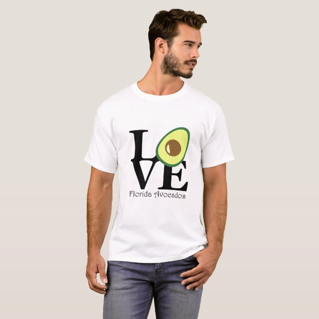 KÄRLEK Florida Avocados T Shirt (Hel framsida)