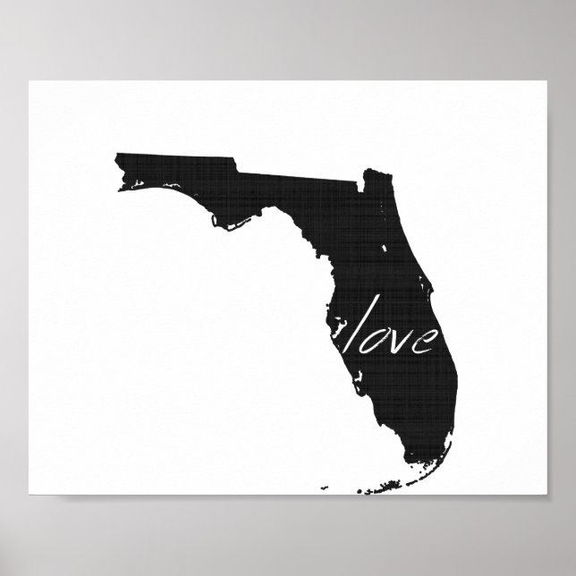 Kärlek Florida Wall Poster (Framsidan)