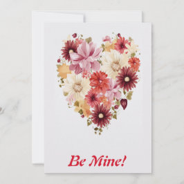 Kärlek Flower Rainbow Heart 2 Personlig Julkort