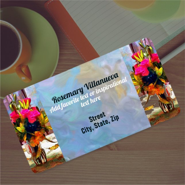 Kärlek Flowers PM0001 Adress Adressetikett (Skapare uppladdad)