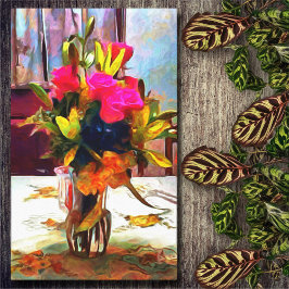 Kärlek Flowers PM0001 Canvastryck