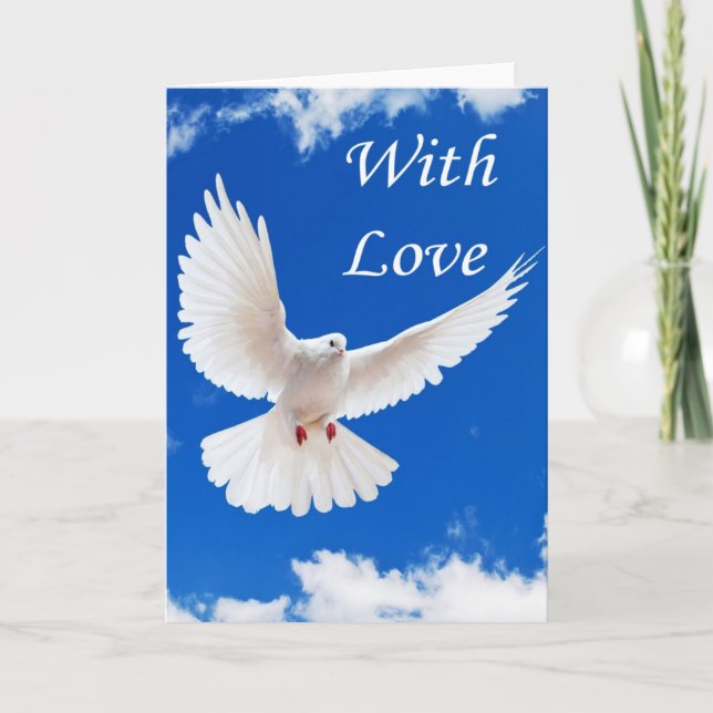 Kärlek flyger in kort (Framsida)