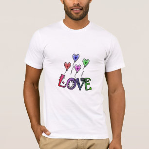 Kärlek flyger med hög T-shirt