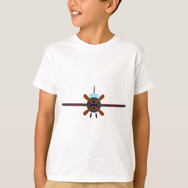 Kärlek Flygplan Tee Shirt (Framsida)