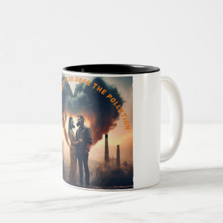 Kärlek Flyter, men det gör även föroreningarna Två-Tonad Mugg