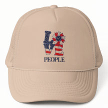 Kärlek Folk Trucker Hatt