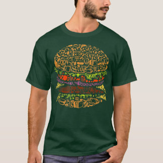 Kärlek Food Cooking Funny Hamburger T Shirt