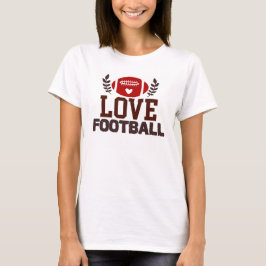 Kärlek Footbal T Shirt