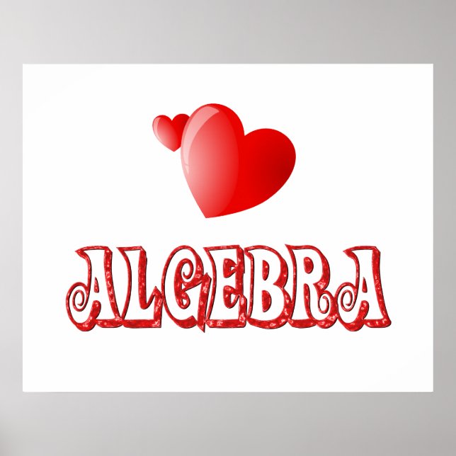Kärlek för Algebra - Från 11,80 dollar Poster (Framsidan)