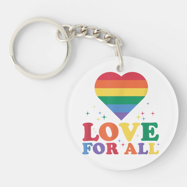 Kärlek för all HGBTQ-Pride Gay-Lesbisk för regnbåg (Framsidan)