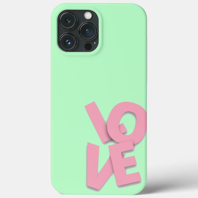 Kärlek för Alla hjärtans dag - Pastel iphone case (Baksida)