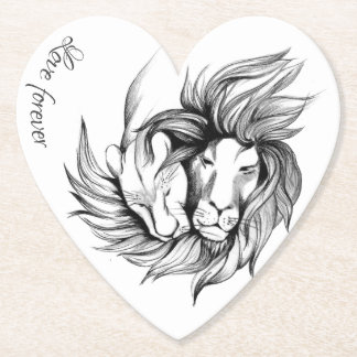 Kärlek för alltid underlägg papper