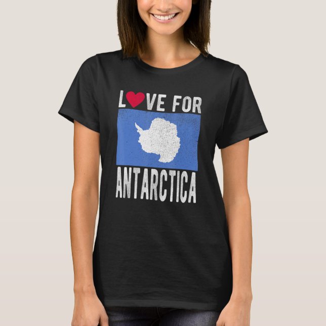 Kärlek för Antarctica T Shirt (Framsida)