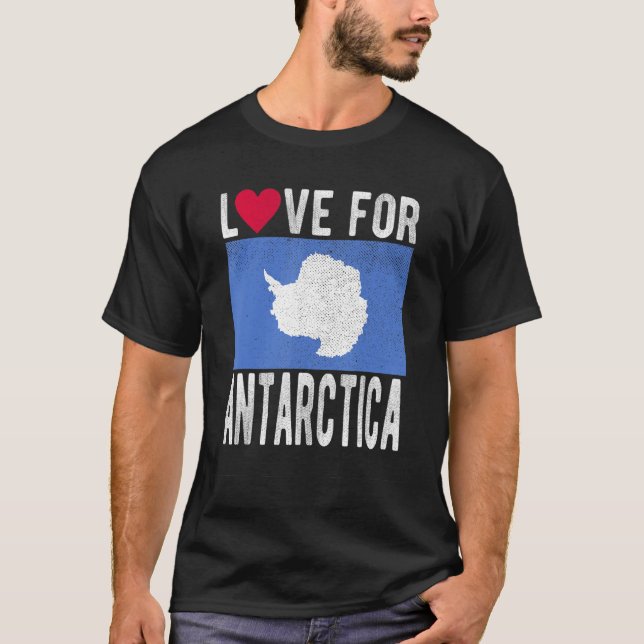 Kärlek för Antarctica T Shirt (Framsida)