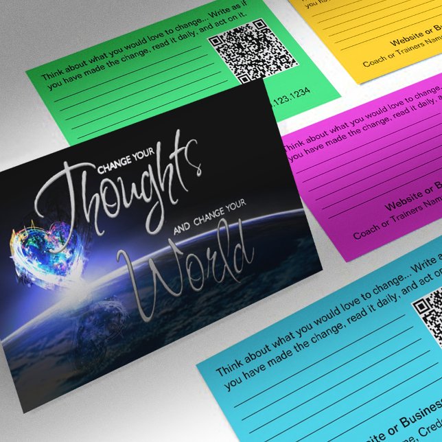 Kärlek för att förändra Affärskorten i världen Visitkort (Change Your Thoughts and Change Your World)