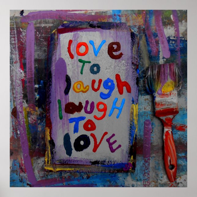 kärlek för att skratta åt kärlek poster (Framsidan)