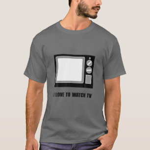 Kärlek för att titta på TV-fonen T Shirt