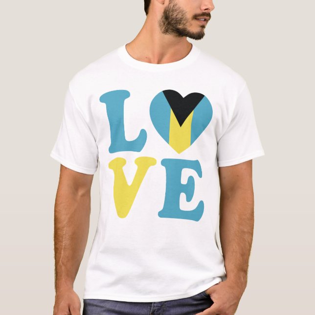 Kärlek för Bahamas T Shirt (Framsida)